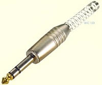 Plug P10 mono ponta banhada a ouro