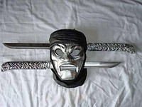 Mascara Imortal Do Filme 300 Com 2 Espadas Linda Peça