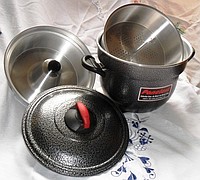 Forma de Pudim Duas Receitas e Cozimento À Vapor Grafite