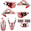 Gráfico Metal Mulisha Branco/vermelho CRF 230