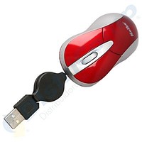 MINI MOUSE USB KOLKE VERMELHO E BRANCO