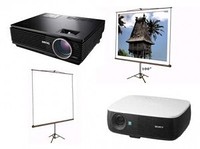 Kit Visual - Projetor + Tela de 110" C/ Tripé