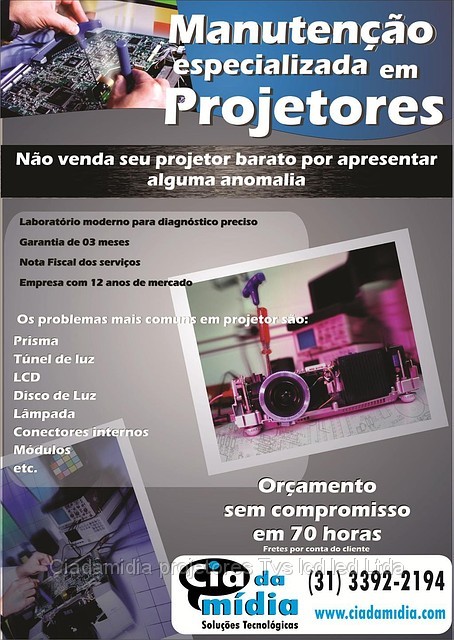 Assistência técnica de Projetores em BH Belo Horizonte